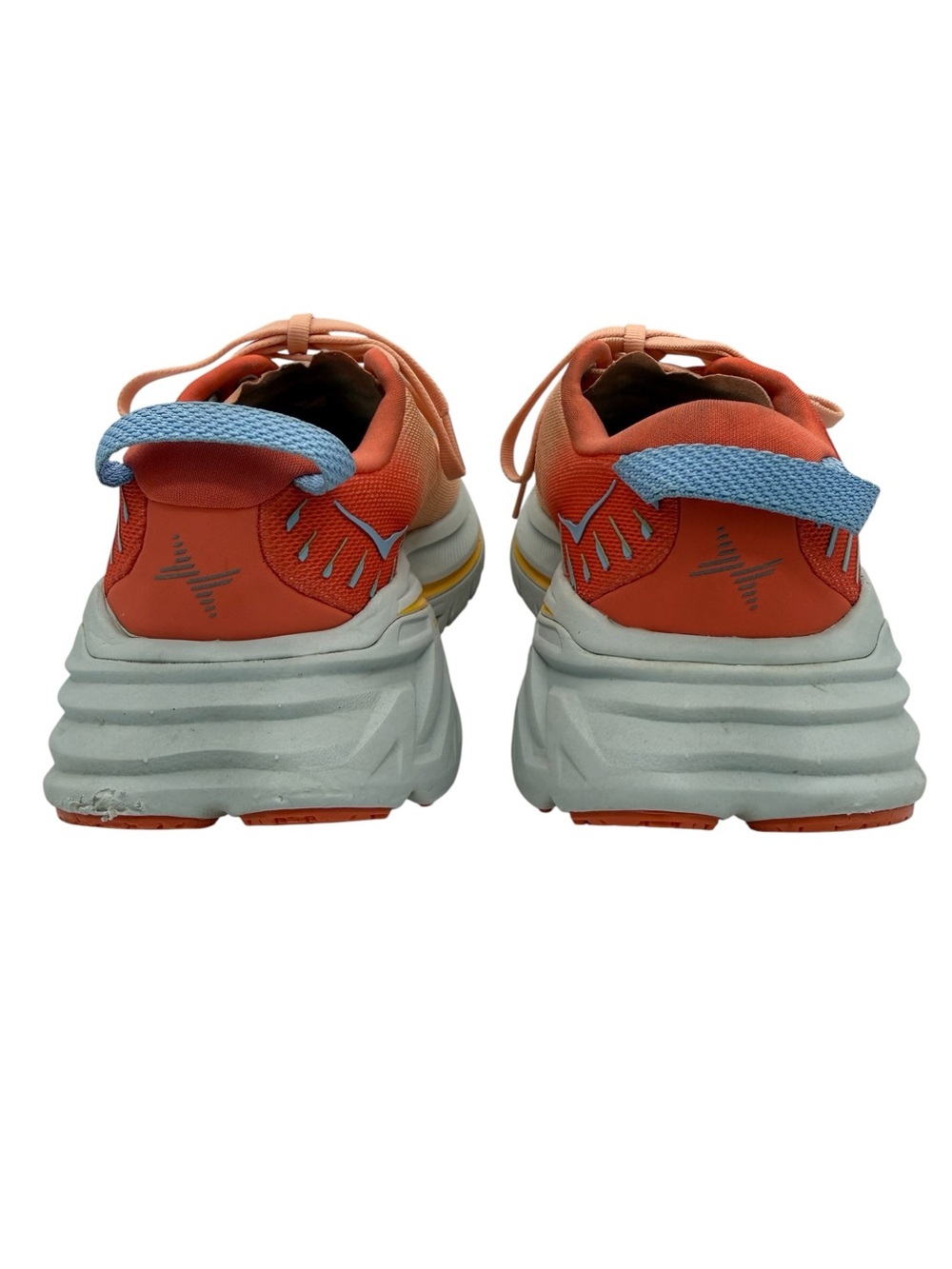 HOKA Bondi X Size 7 Orange & Blue Running Sneakers - Picture 9 of 16